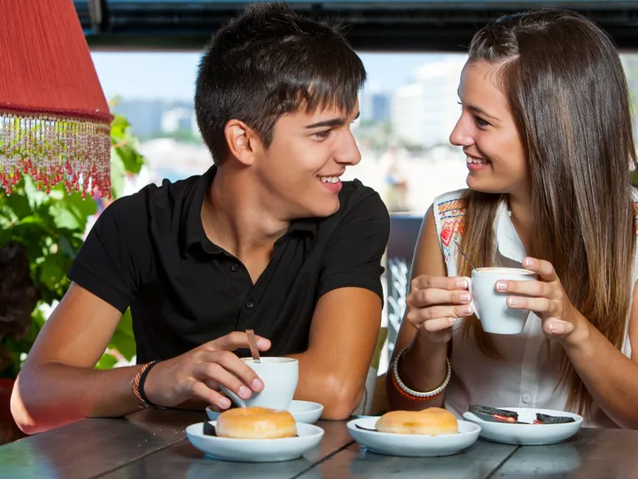 Image of a couple. Perhaps, even, a couple of new Canadians.